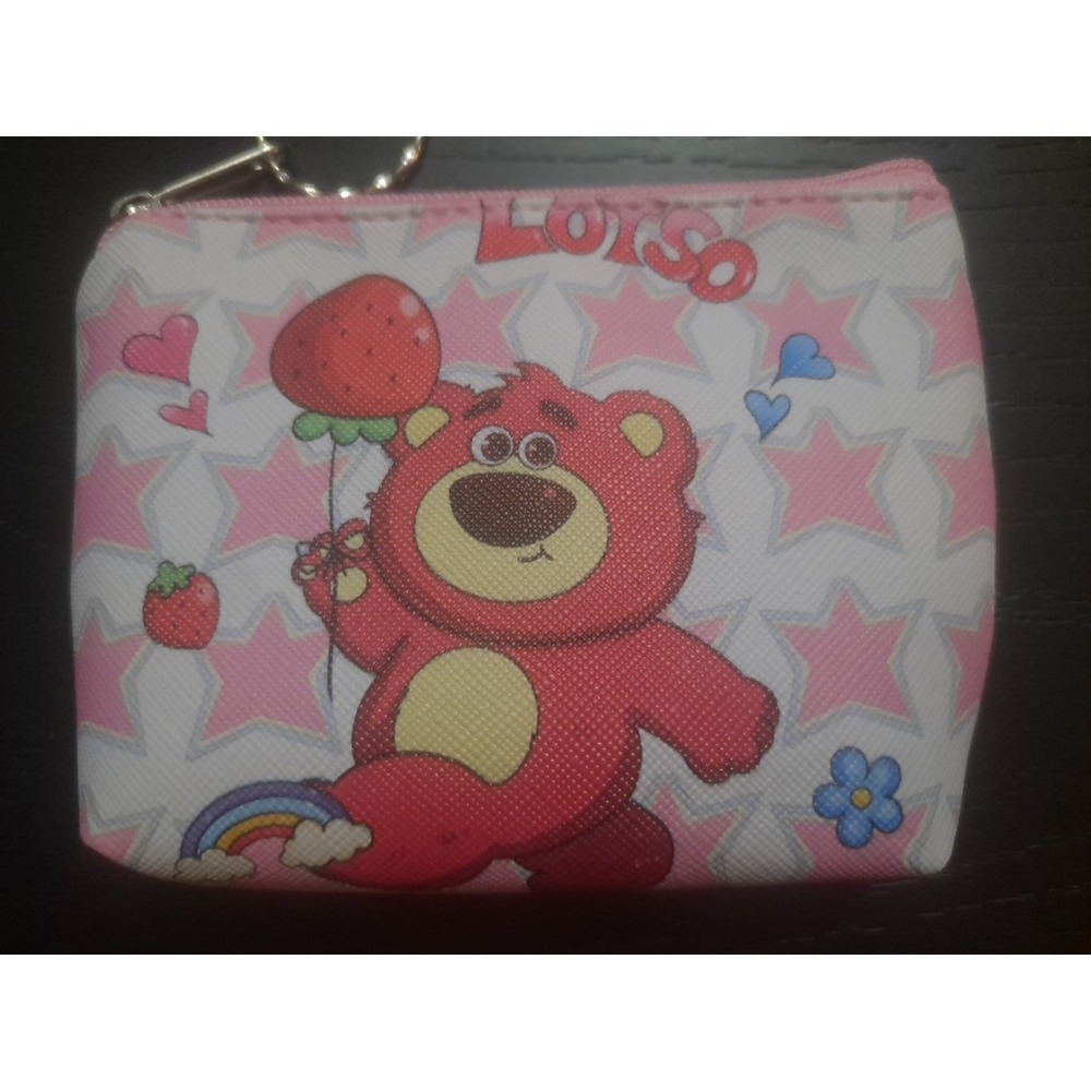 Toy Story Lotso All Over Print ID Cardholder Coin Holder Keychain Wallet